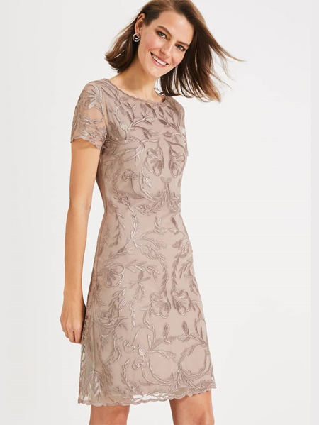 پیراهن تمام دانتل ابریشم دوزی کالباسی